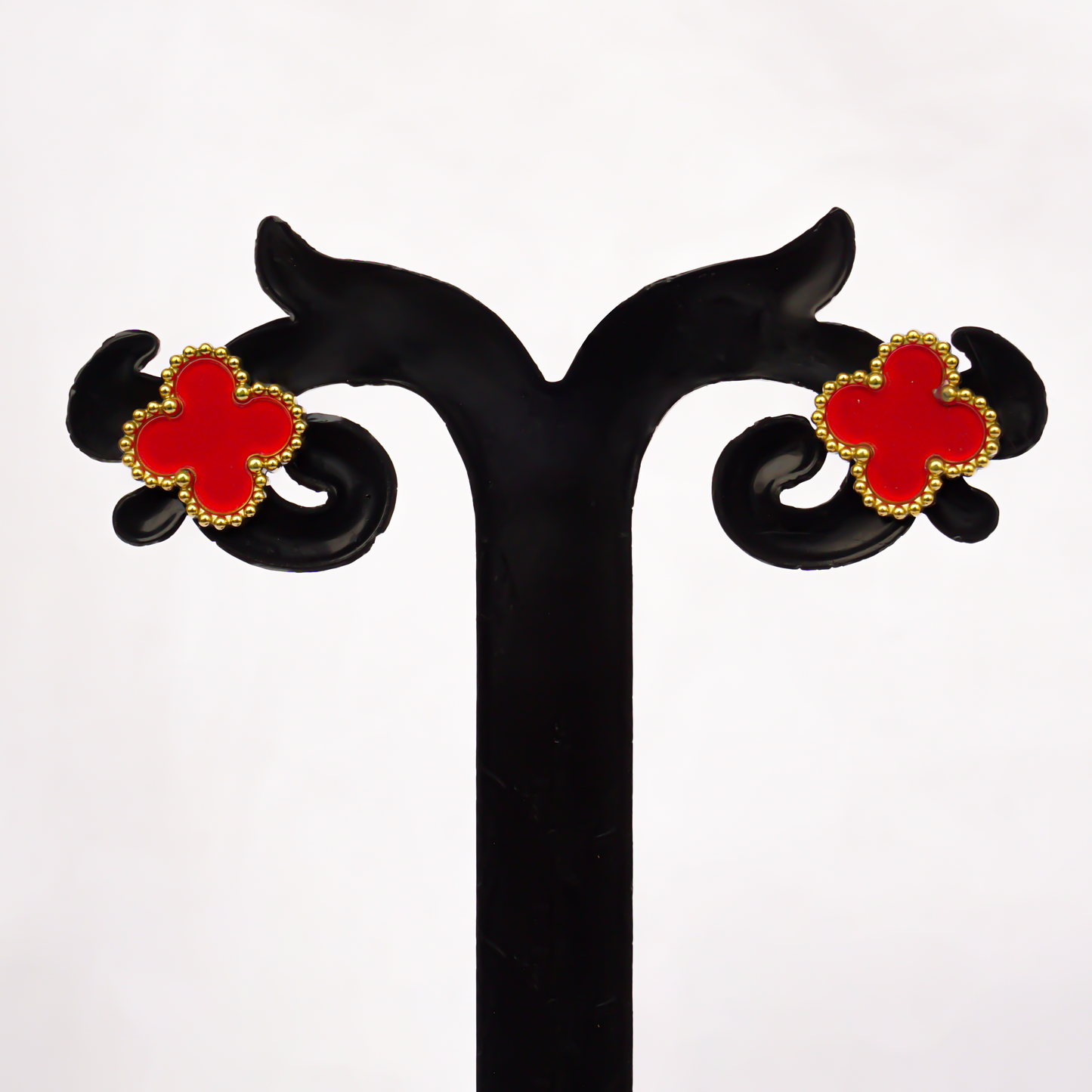 Anti Tarnish Cute Lil Red Stud Earring