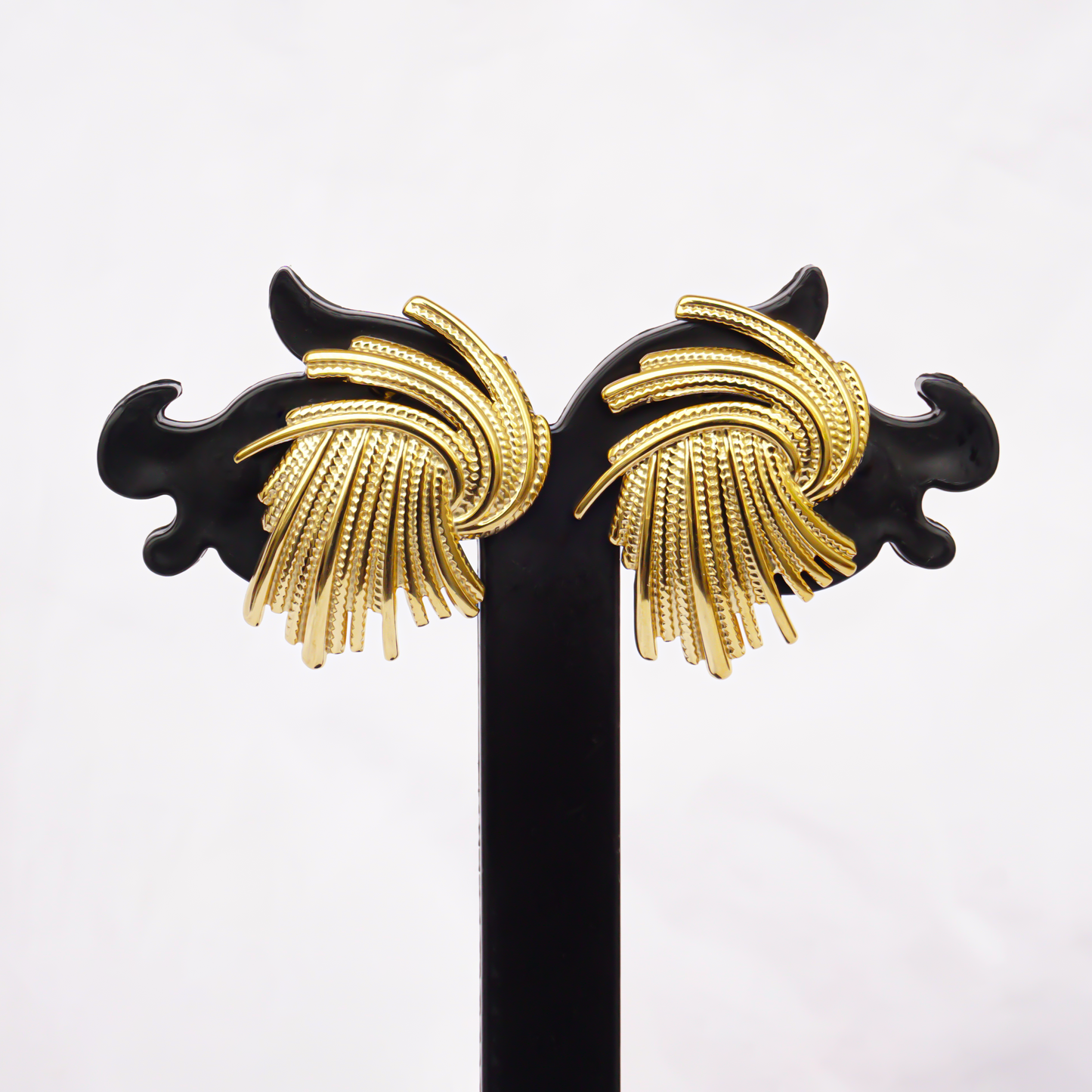 Korean bali Dainty Gold Hoop Earrings