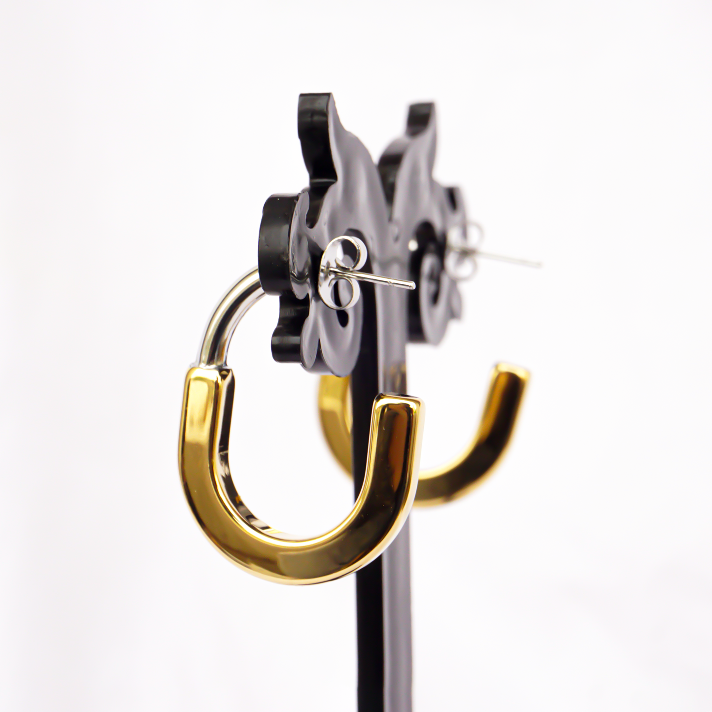 C Shape Drop Earrings