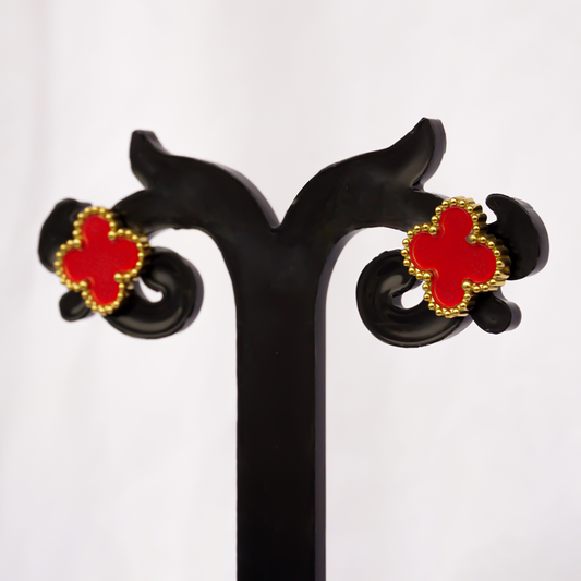 Anti Tarnish Cute Lil Red Stud Earring