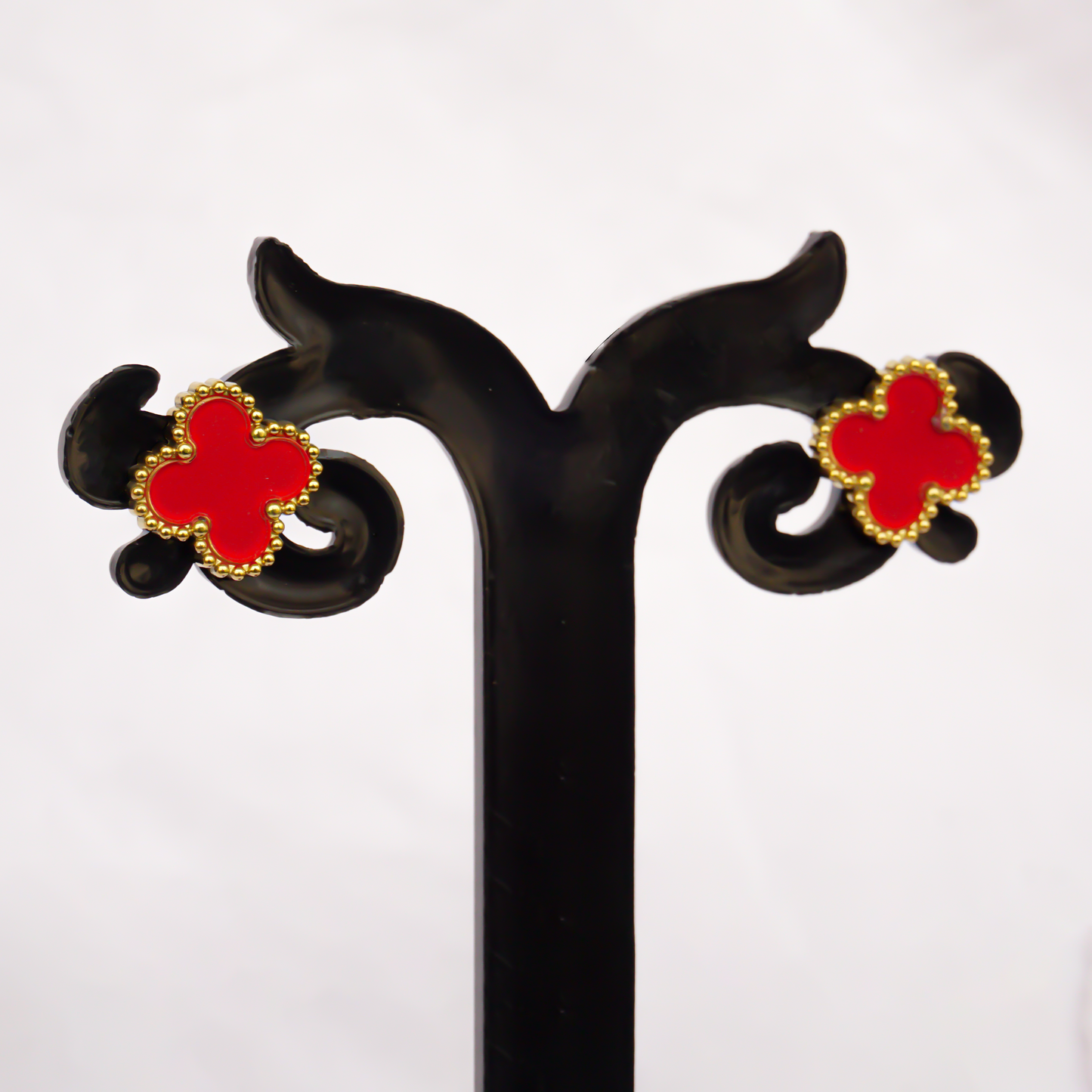 Anti Tarnish Cute Lil Red Stud Earring