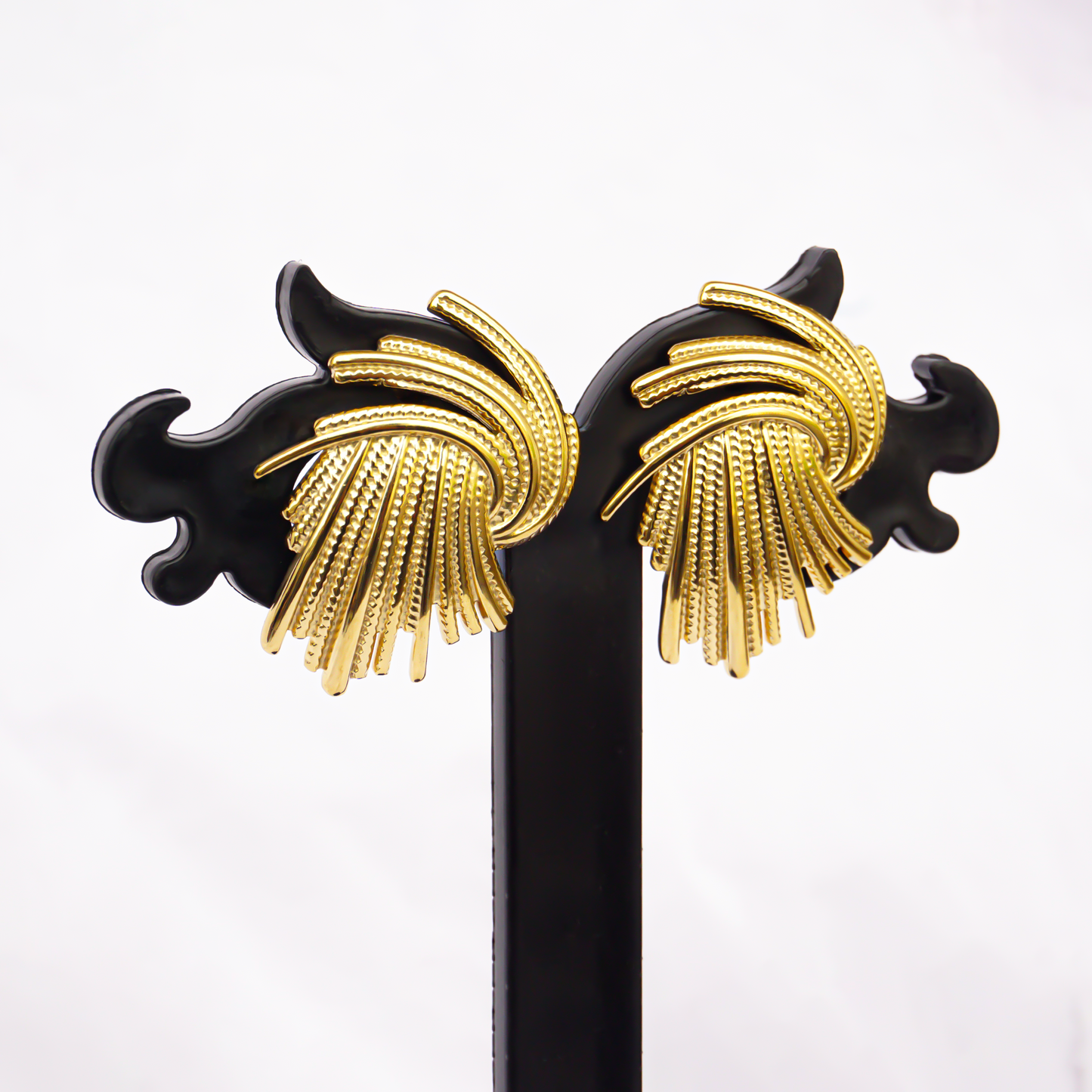 Korean bali Dainty Gold Hoop Earrings
