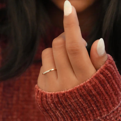 Slim Circle Wedding Band
