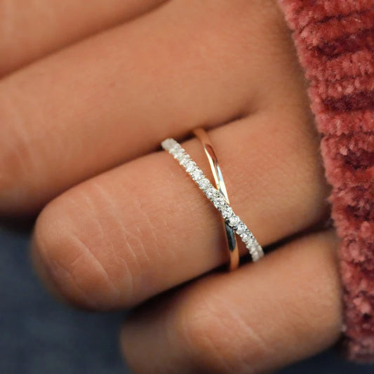 Criss Cross Ring Gift For Her