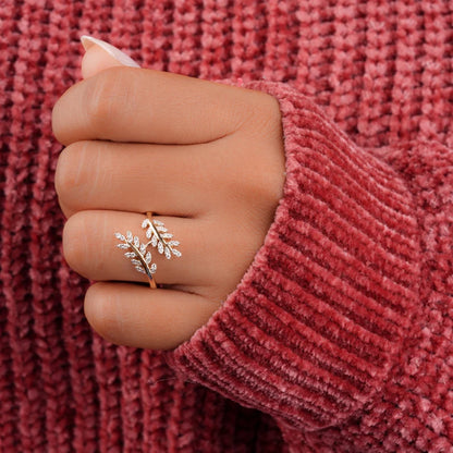 Olive Branch Engagement Ring