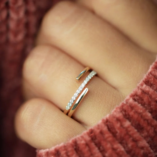 Three layer Wedding Band
