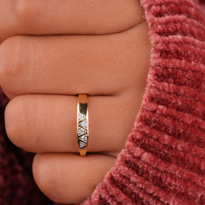 Slim Signet diamond Rings