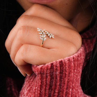 Olive Branch Engagement Ring