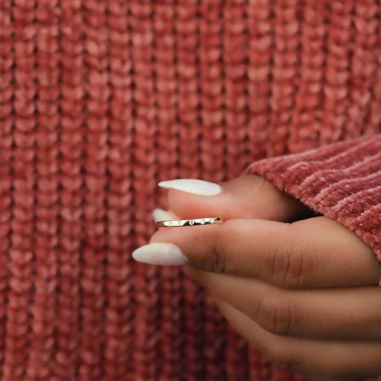 5 Stone Star Dust Diamond Rings