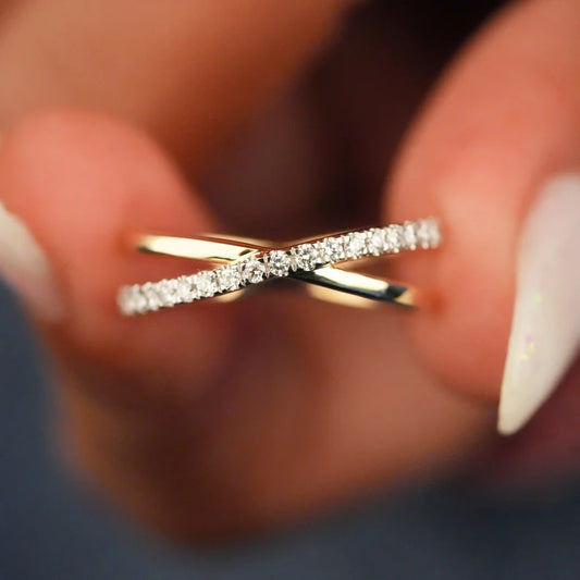 Criss Cross Ring Gift For Her