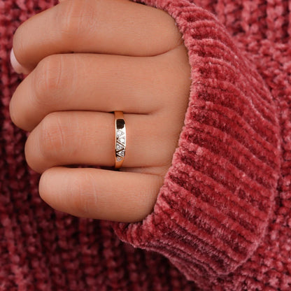 Slim Signet diamond Rings