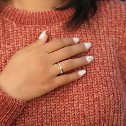 Three layer Wedding Band