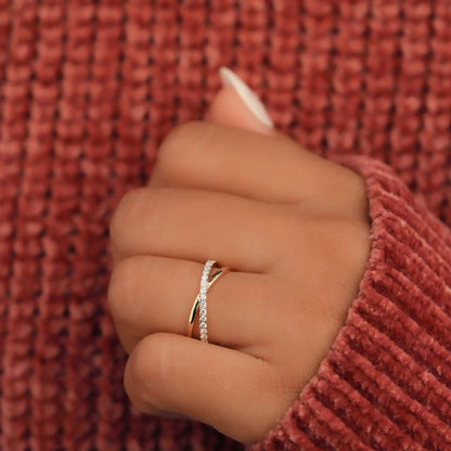 Criss Cross Ring Gift For Her