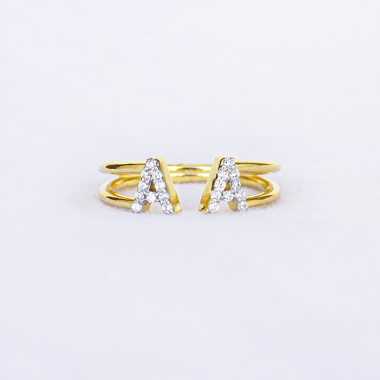 Make It Personal – Diamond Letter Ring