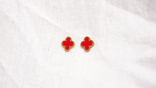 Anti Tarnish Cute Lil Red Stud Earring