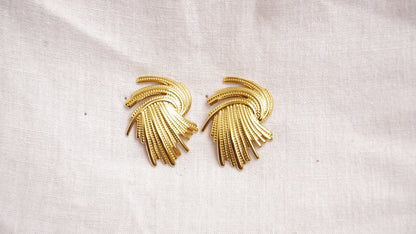 Korean bali Dainty Gold Hoop Earrings