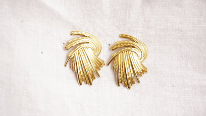 Korean bali Dainty Gold Hoop Earrings