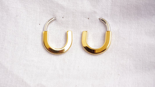 C Shape Drop Earrings