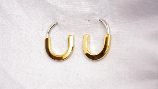 C Shape Drop Earrings