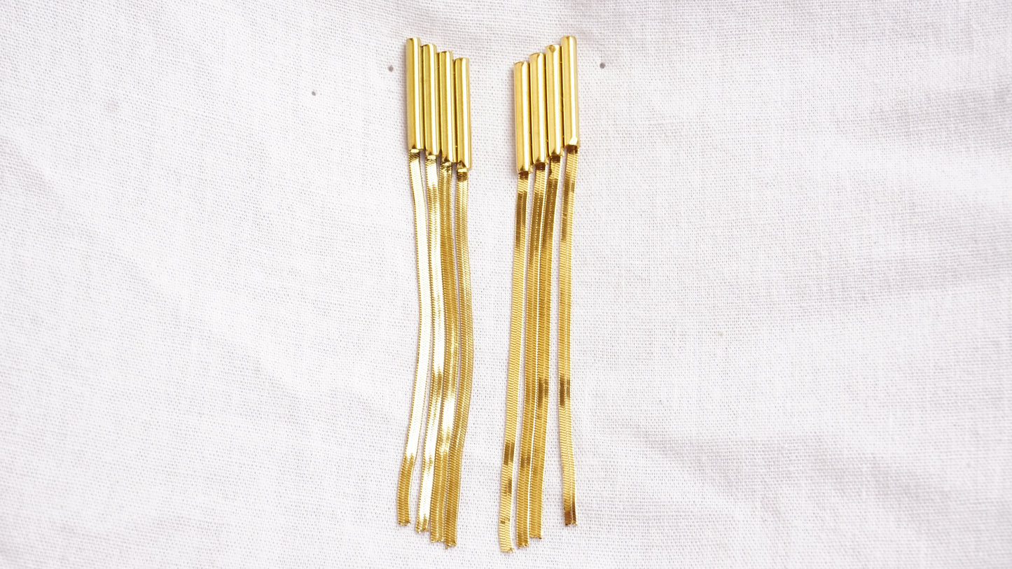 Rectangular Tassle Earring