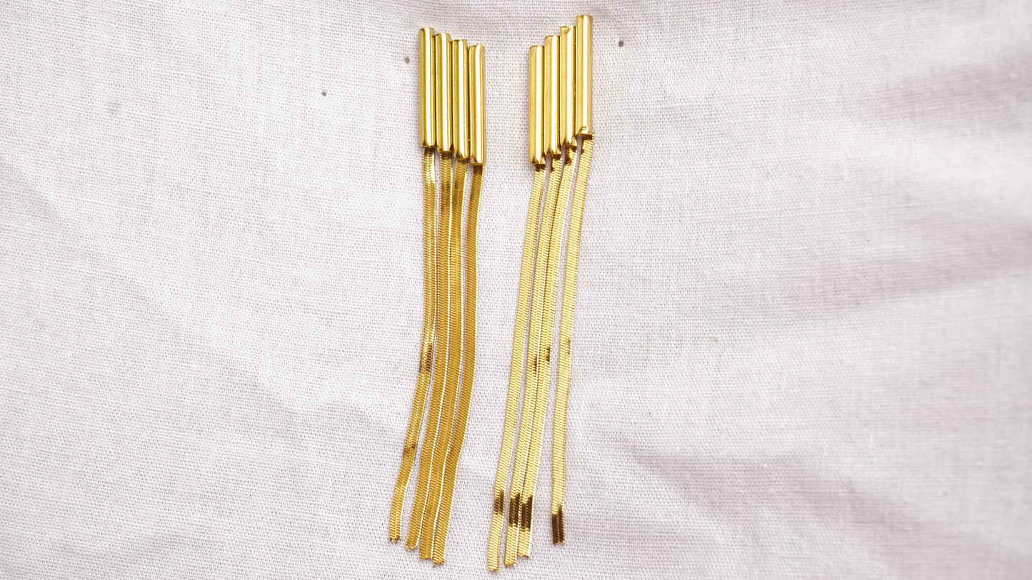 Rectangular Tassle Earring