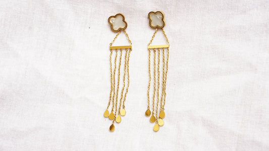 Invisible clip on earrings