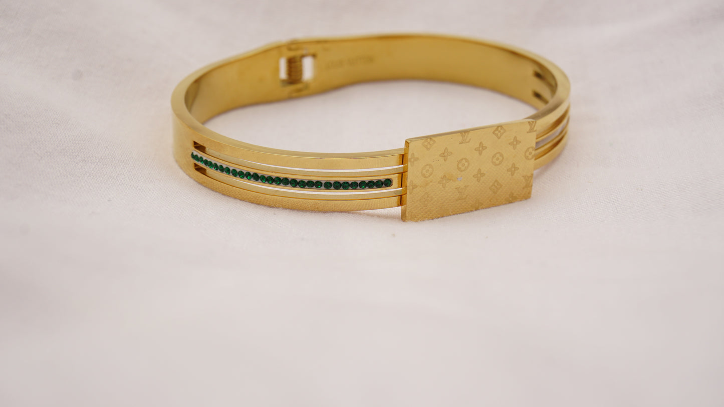 Emerald Green Crystal Bracelet