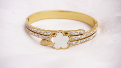 Stainless Steel Flower Bracelet