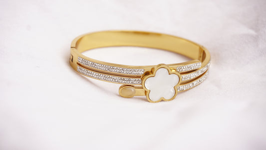 Stainless Steel Flower Bracelet