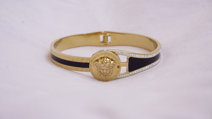 Solid Roman Inspired gold plated bracelet with Anti-Tarnish coating