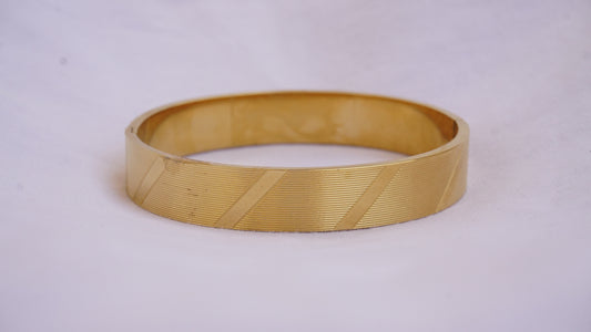 Classic and Elegant Gold-tone Bangle Bracelet