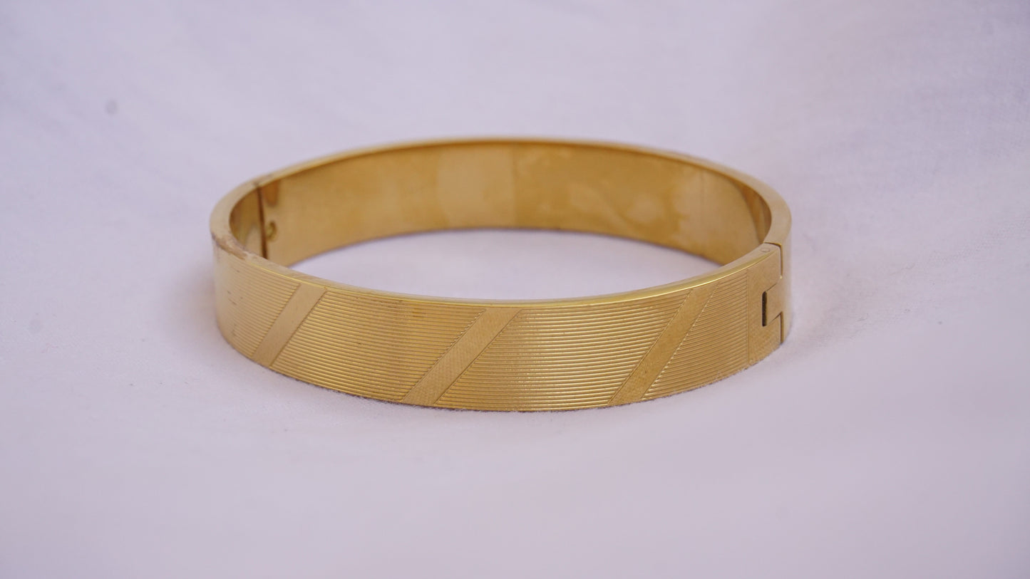 Classic and Elegant Gold-tone Bangle Bracelet