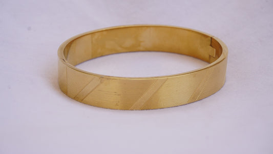 Classic and Elegant Gold-tone Bangle Bracelet