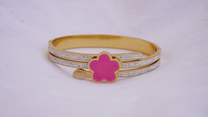 Stainless Steel Flower Bracelet