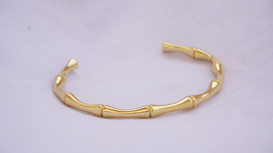 Bamboo Design Bangle Bracelet