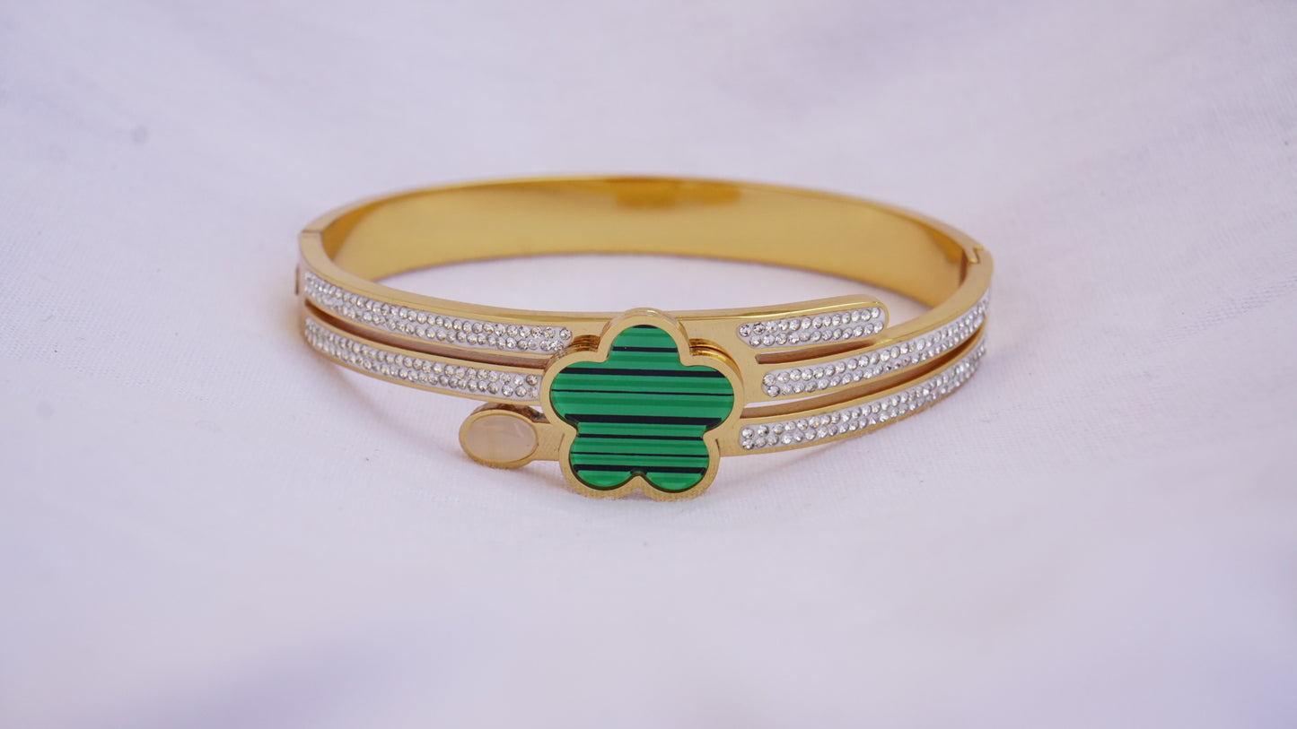 Stainless Steel Flower Bracelet