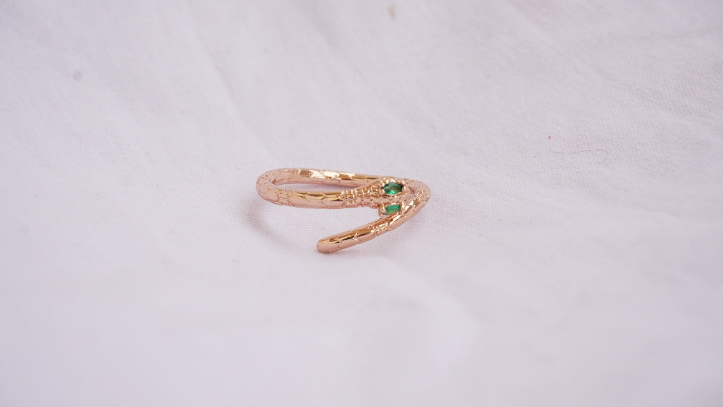 Emerald Snake Wrap Ring