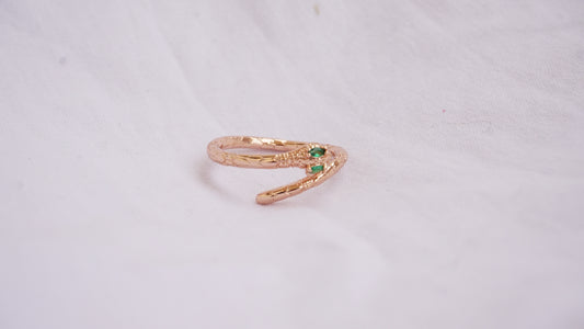 Emerald Snake Wrap Ring