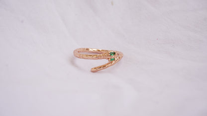 Emerald Snake Wrap Ring