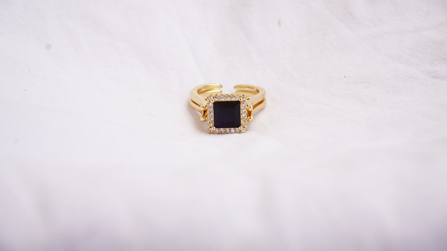 Real Natural Black Diamond Bridal Ring Promise Ring Anniversary Gift