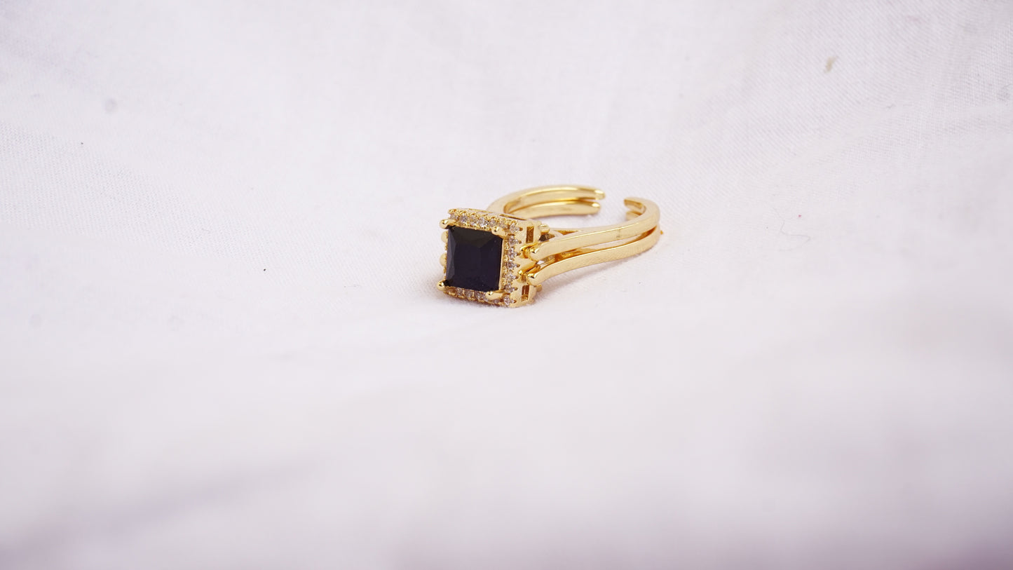 Real Natural Black Diamond Bridal Ring Promise Ring Anniversary Gift