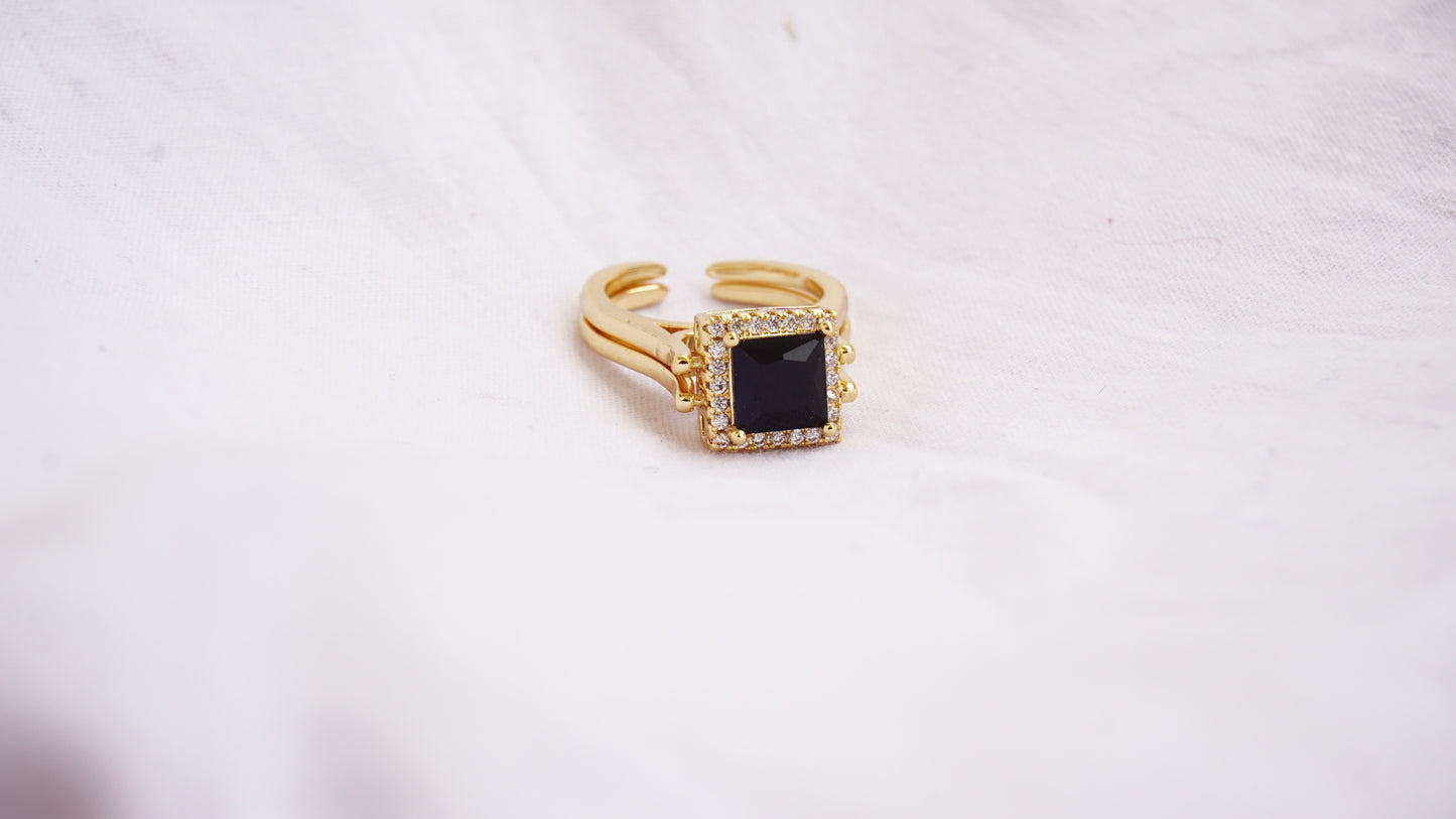 Real Natural Black Diamond Bridal Ring Promise Ring Anniversary Gift