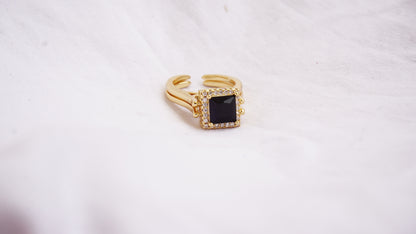 Real Natural Black Diamond Bridal Ring Promise Ring Anniversary Gift
