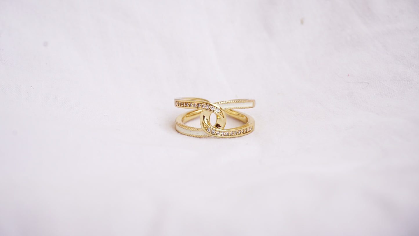 Stainless Steel Gold Plated Ring