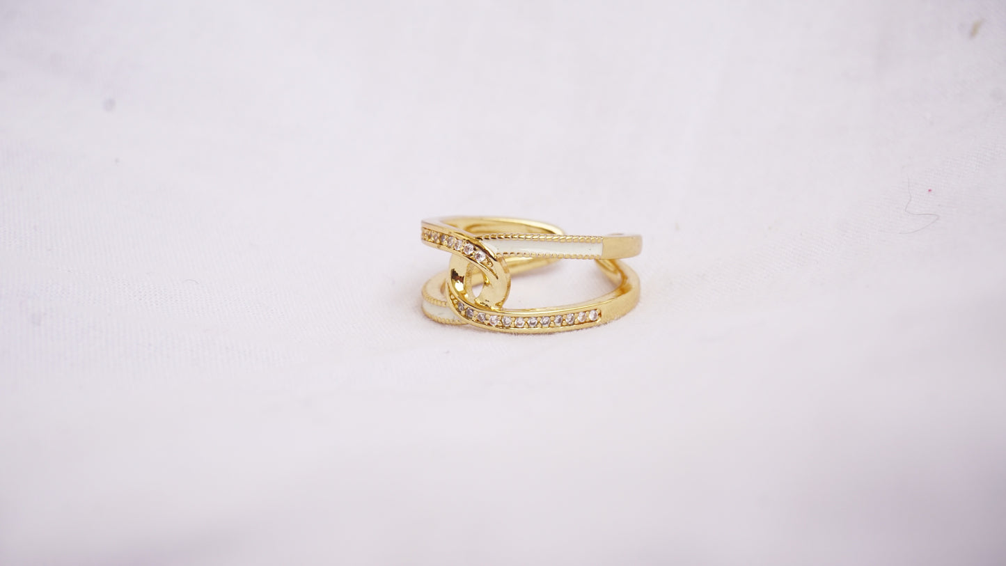Stainless Steel Gold Plated Ring