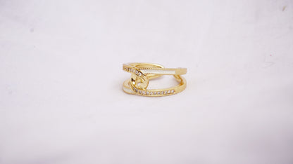 Stainless Steel Gold Plated Ring