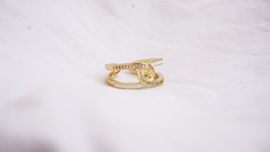 Stainless Steel Gold Plated Ring