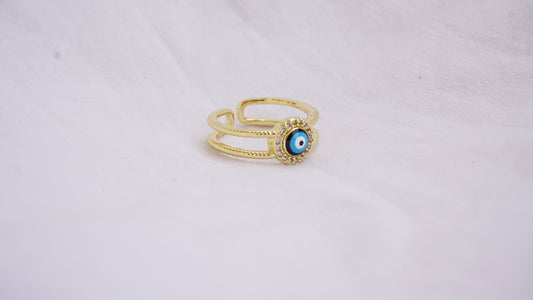 Turkey Blue Eye Ring Classical Adjustable Evil Eye Open Ring For Women