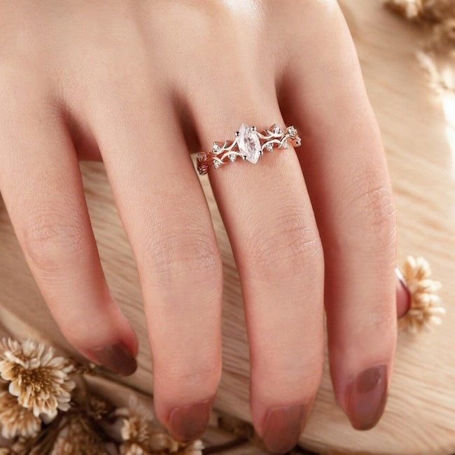 Marquise Diamond Design Engagement Ring