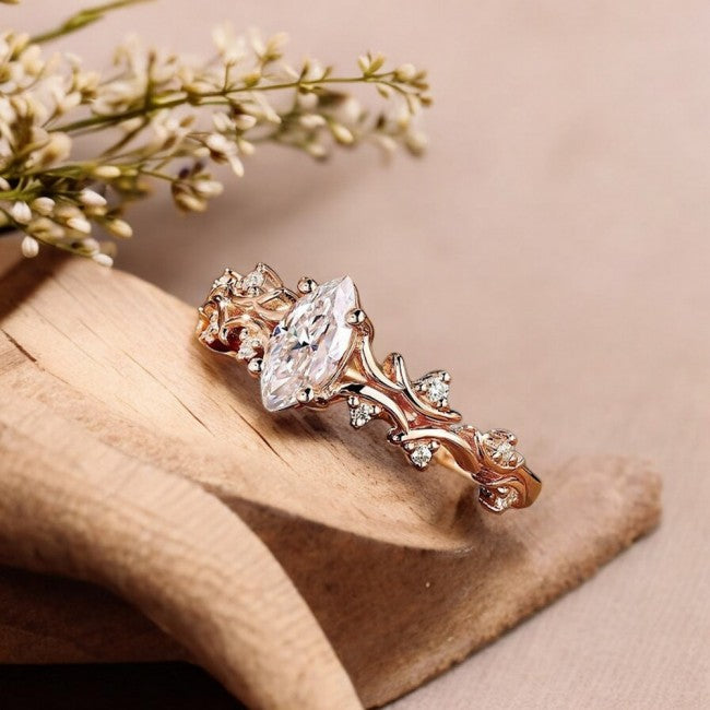Marquise Diamond Design Engagement Ring